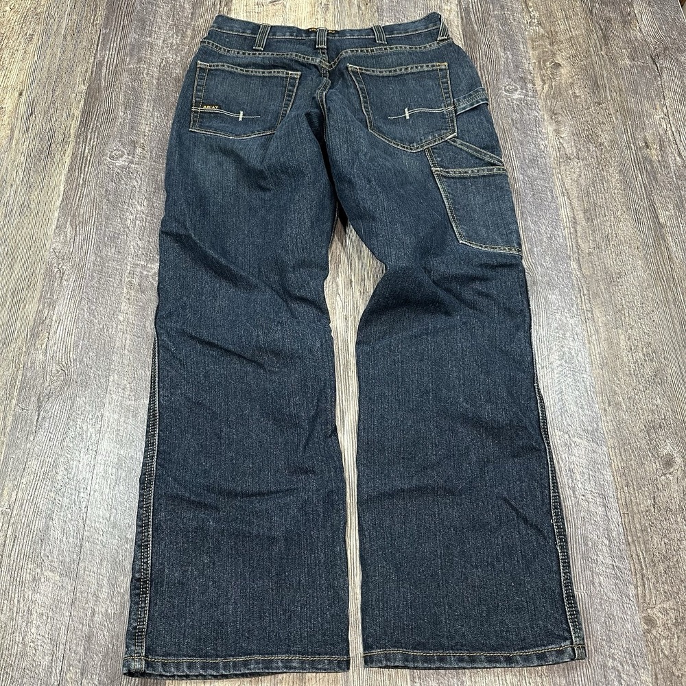 ARIAT Rebar M4 Relaxed Boot Cut Jean Phantom Carpenter Men's Size 30x30 Workwear - Picture 10 of 15
